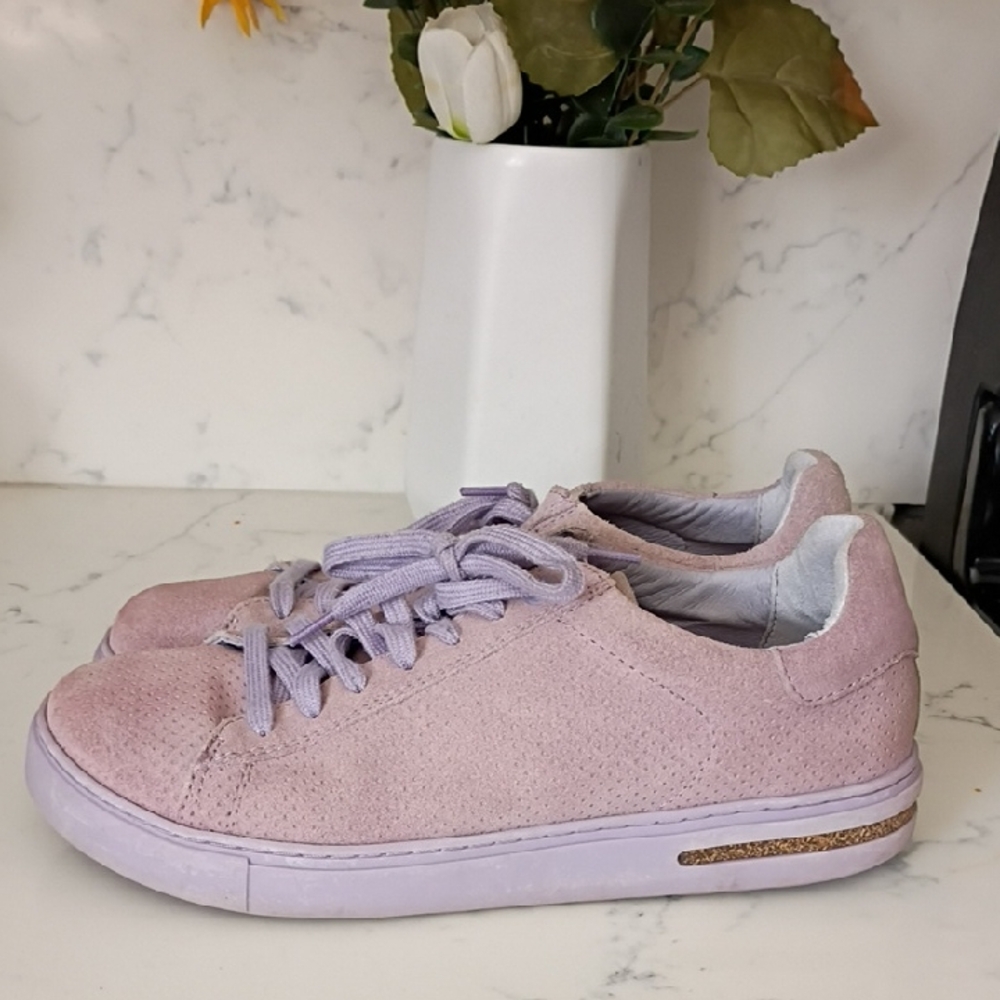 BIRKENSTOCK Lavender Suede Women's Sneakers